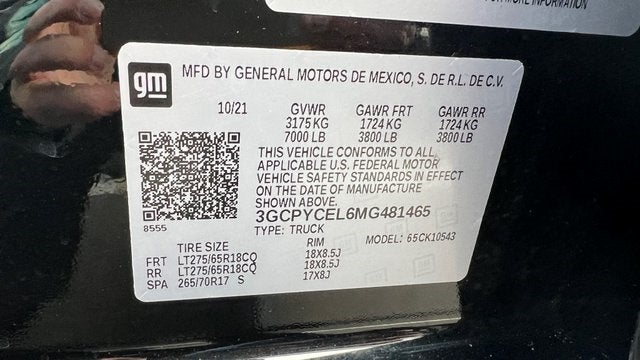 2021 Chevrolet Silverado 1500 Custom Trail Boss