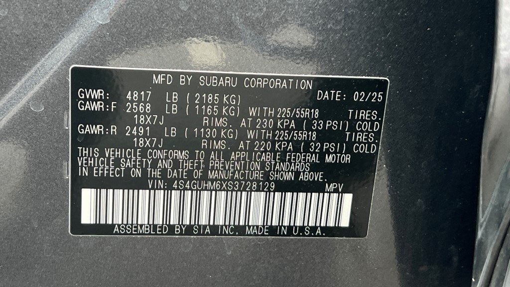 2025 Subaru Crosstrek Limited