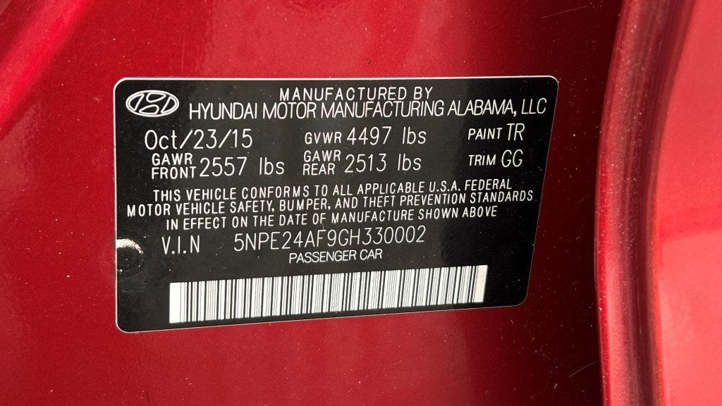 2016 Hyundai Sonata SE