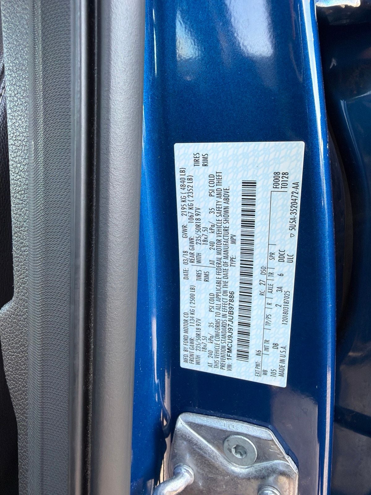 2018 Ford Escape Titanium