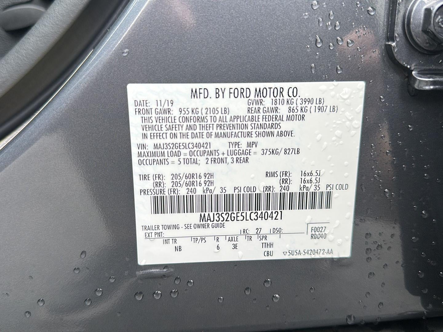 2020 Ford EcoSport SE
