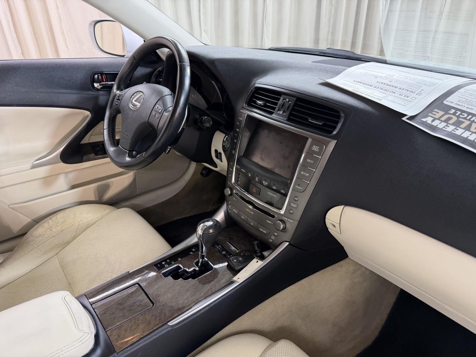 2010 Lexus Is 250C 2DR CONV AUTO