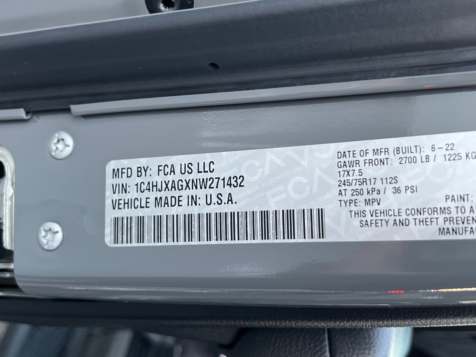 2022 Jeep Wrangler Sport S