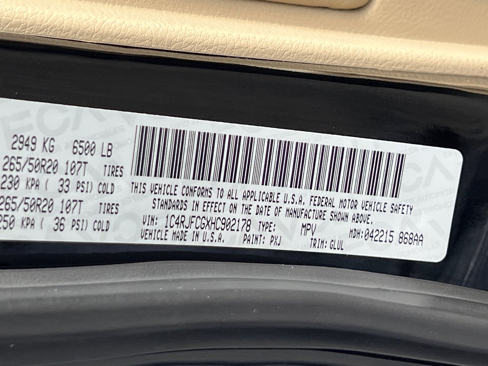 2017 Jeep Grand Cherokee Overland