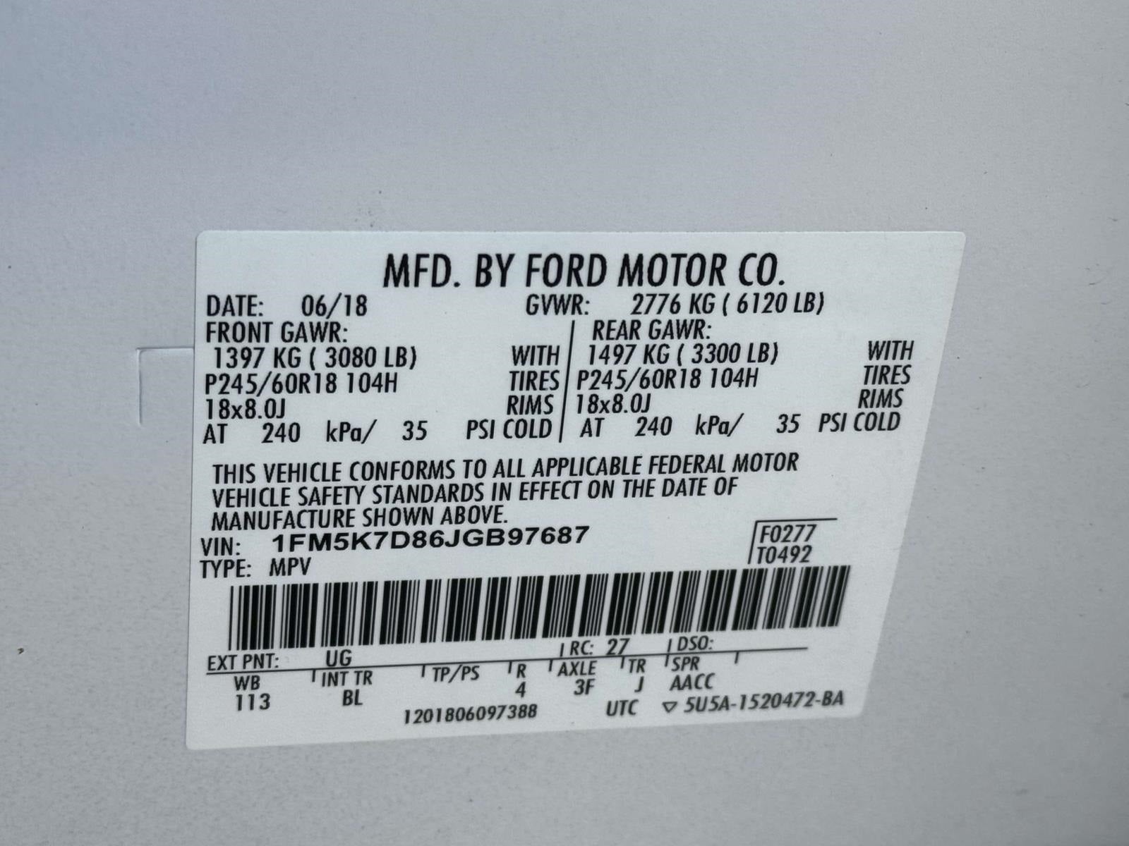 2018 Ford Explorer XLT