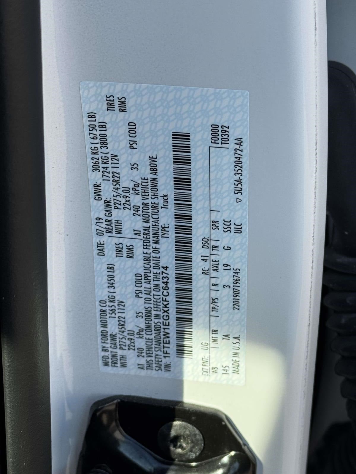 2019 Ford F-150 Limited