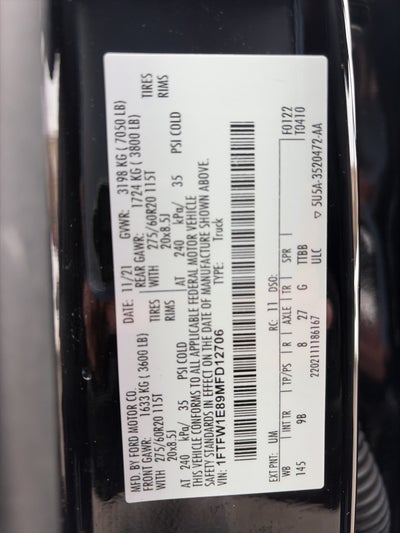 2021 Ford F-150 Platinum