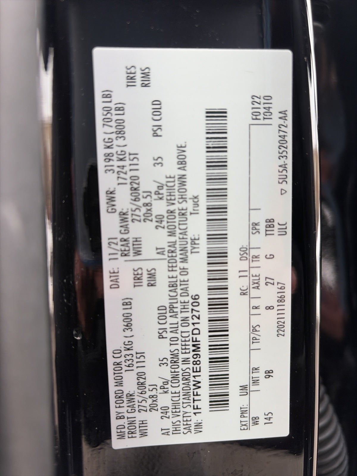 2021 Ford F-150 Platinum