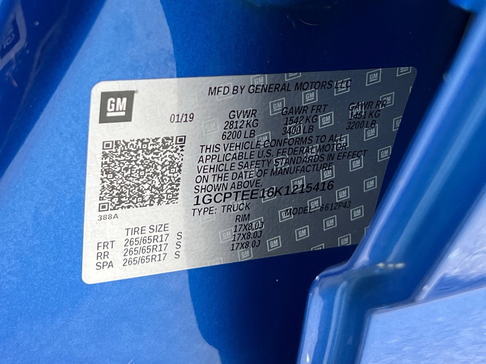 2019 Chevrolet Colorado ZR2 Bison Edition