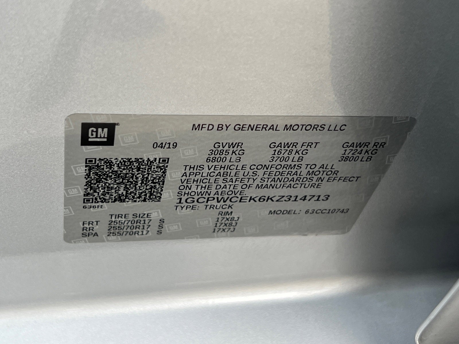 2019 Chevrolet Silverado 1500 LT