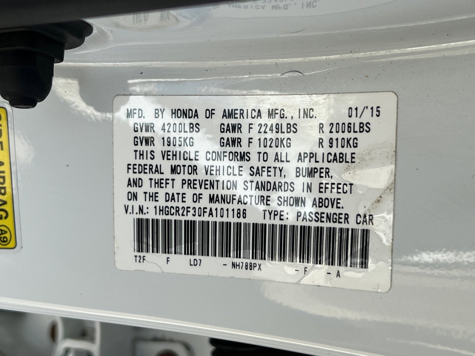 2015 Honda Accord LX