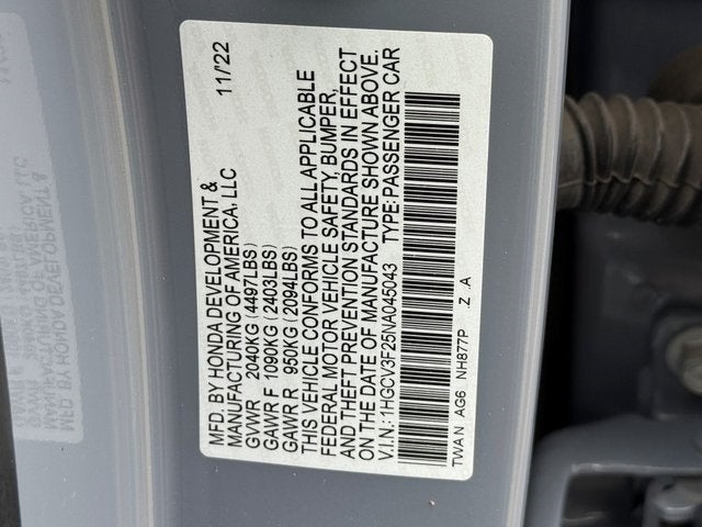 2022 Honda Accord Hybrid Sport