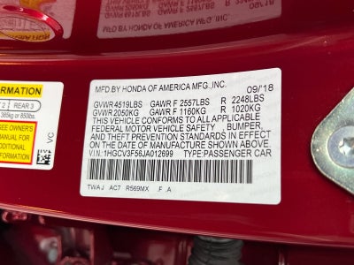 2018 Honda Accord Hybrid EX-L