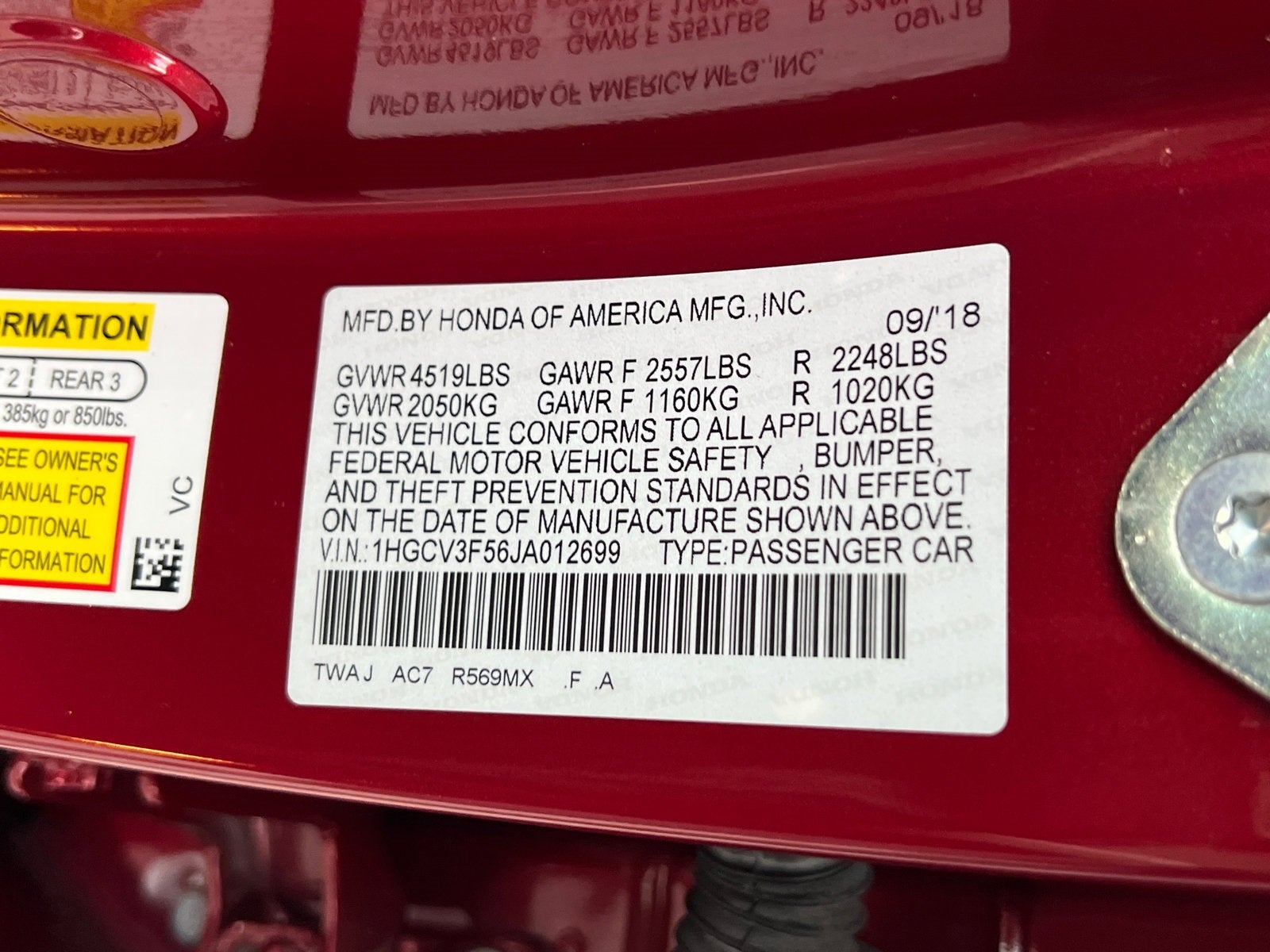 2018 Honda Accord Hybrid EX-L