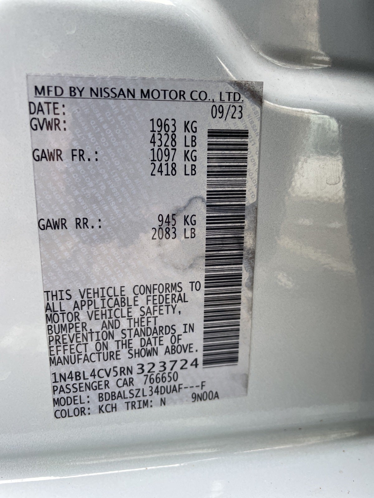 2024 Nissan Altima 2.5 SR