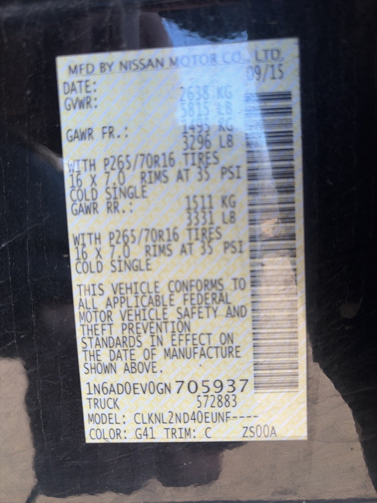 2016 Nissan Frontier SV