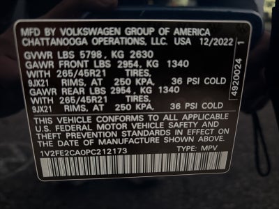 2023 Volkswagen Atlas Cross Sport 3.6L V6 SEL Premium R-Line