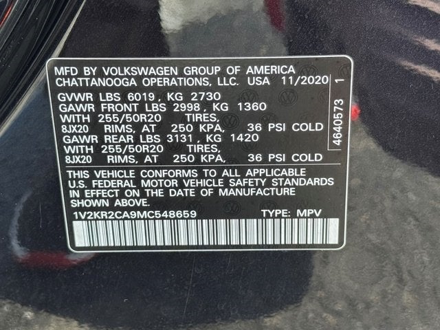 2021 Volkswagen Atlas 3.6L V6 SE w/Technology