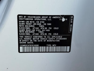 2019 Volkswagen Atlas SEL 4Motion