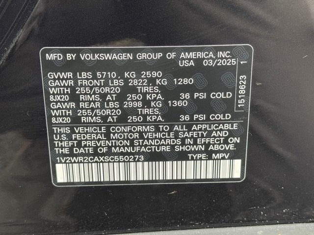 2025 Volkswagen Atlas 2.0T SE w/Technology