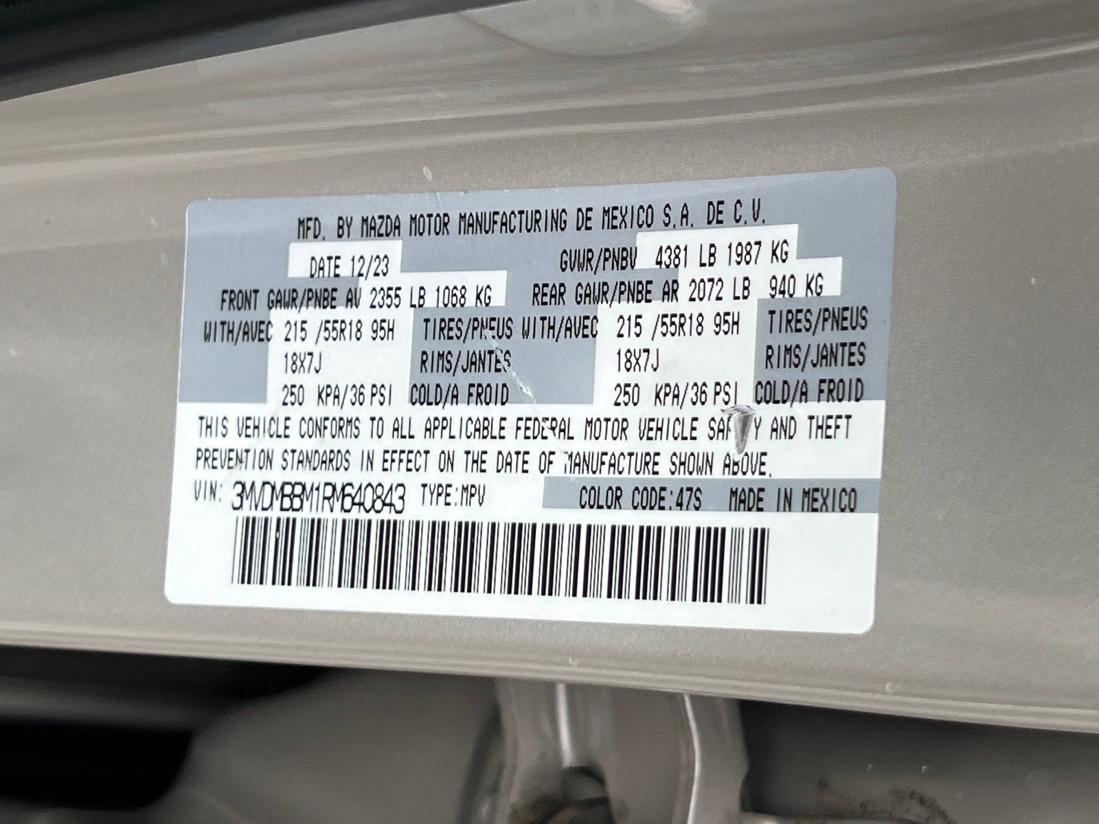 2024 Mazda Mazda CX-30 2.5 S Select Sport