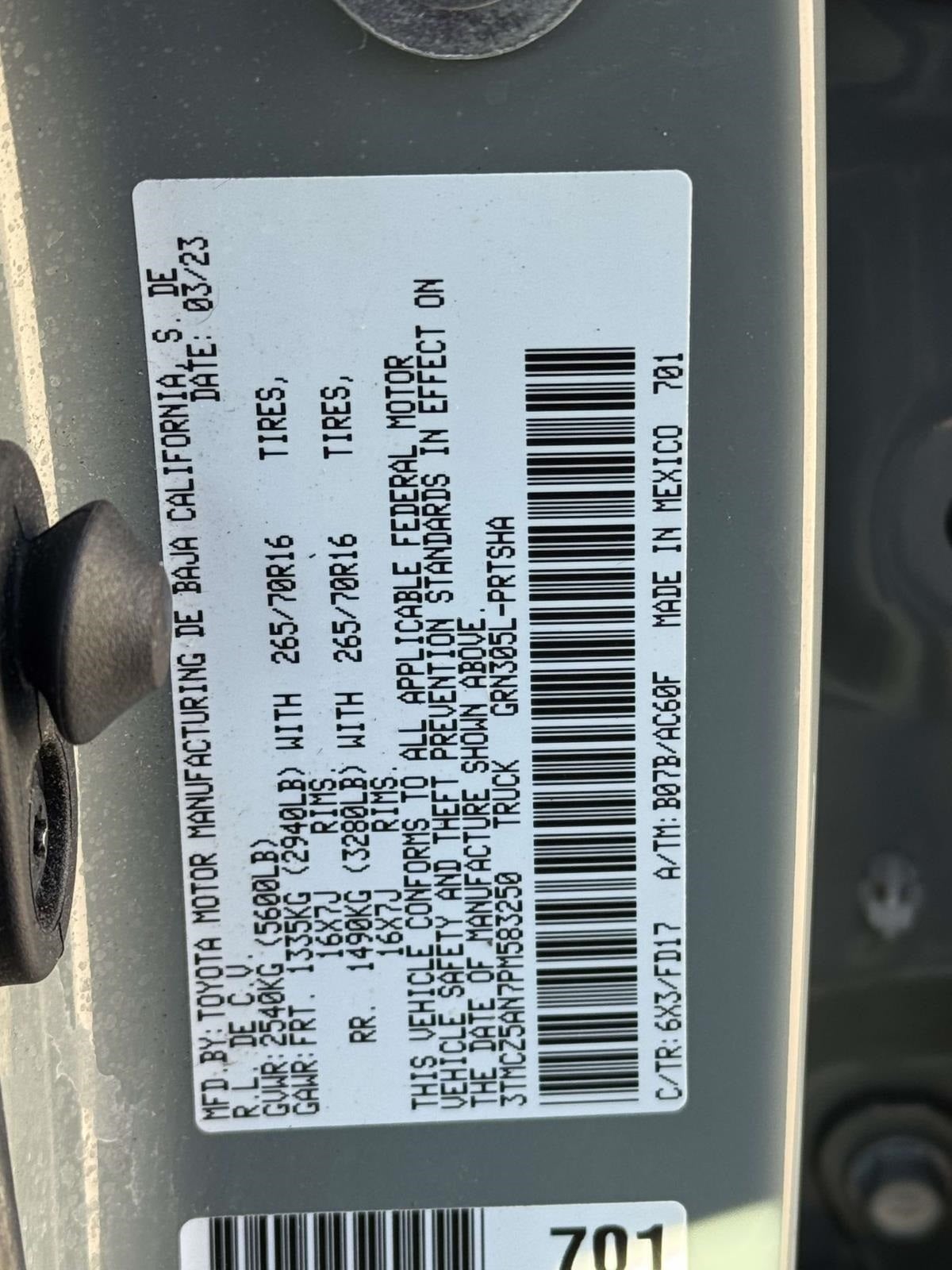 2023 Toyota Tacoma TRD Sport V6