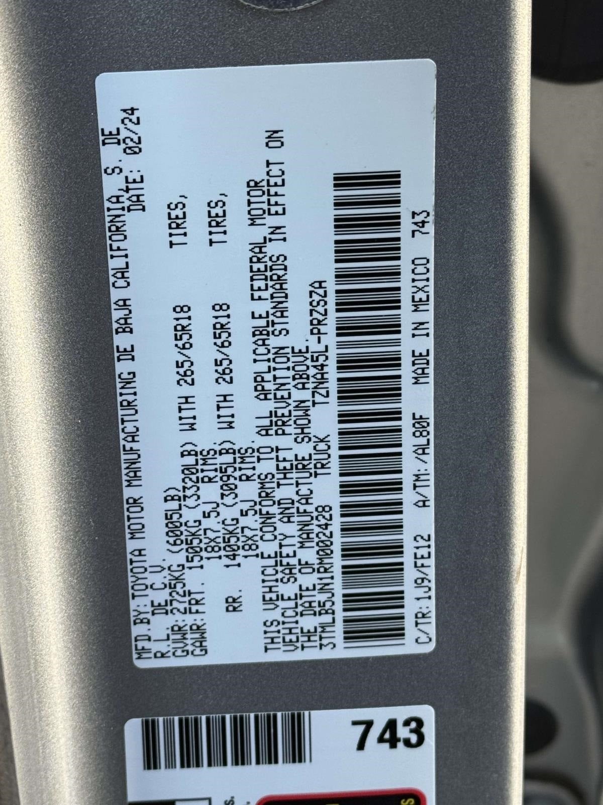 2024 Toyota Tacoma TRD Sport