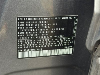 2019 Volkswagen Tiguan 2.0T S