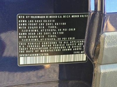 2022 Volkswagen Tiguan 2.0T SE