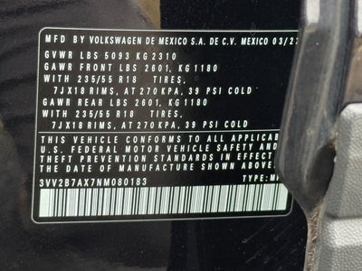 2022 Volkswagen Tiguan 2.0T SE