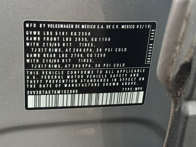 2019 Volkswagen Tiguan 2.0T SE