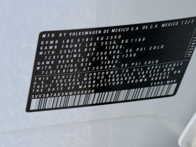 2022 Volkswagen Tiguan 2.0T SE