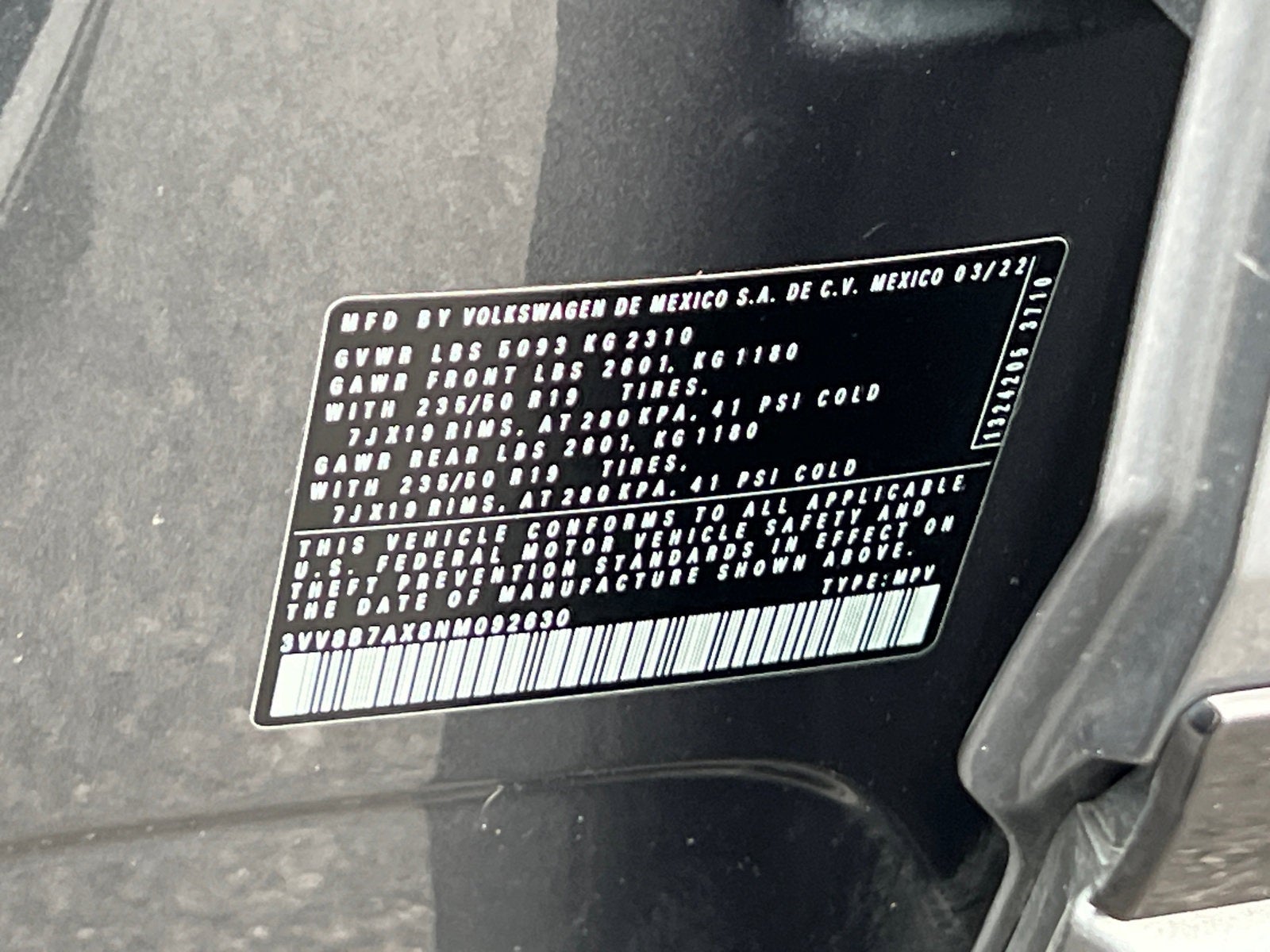 2022 Volkswagen Tiguan 2.0T SE R-Line Black