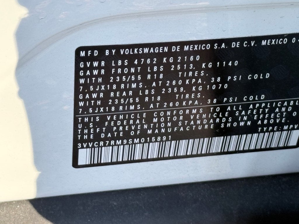 2025 Volkswagen Tiguan 2.0T S