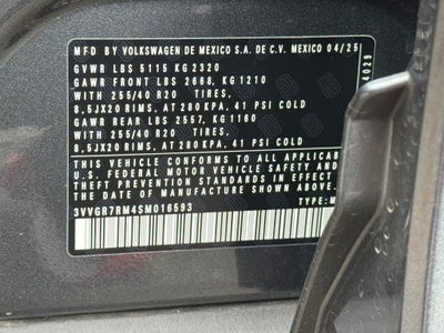 2025 Volkswagen Tiguan 2.0T SE R-Line Black