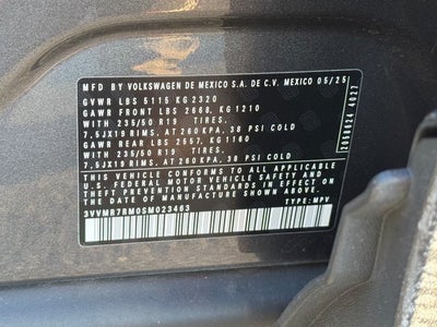 2025 Volkswagen Tiguan 2.0T SE