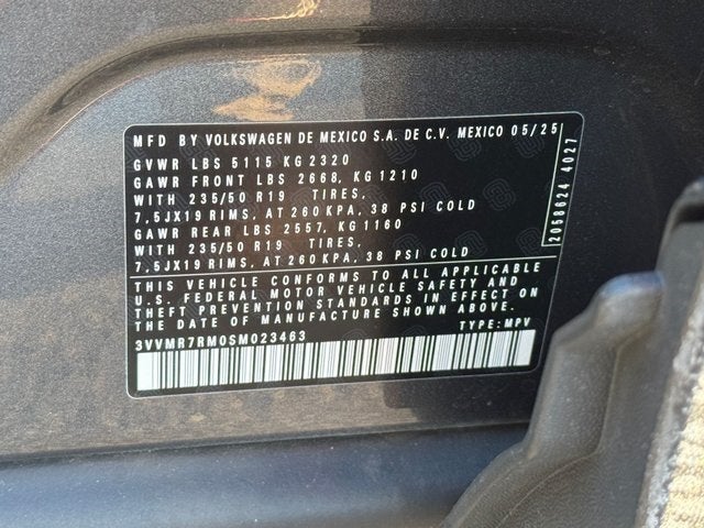 2025 Volkswagen Tiguan 2.0T SE