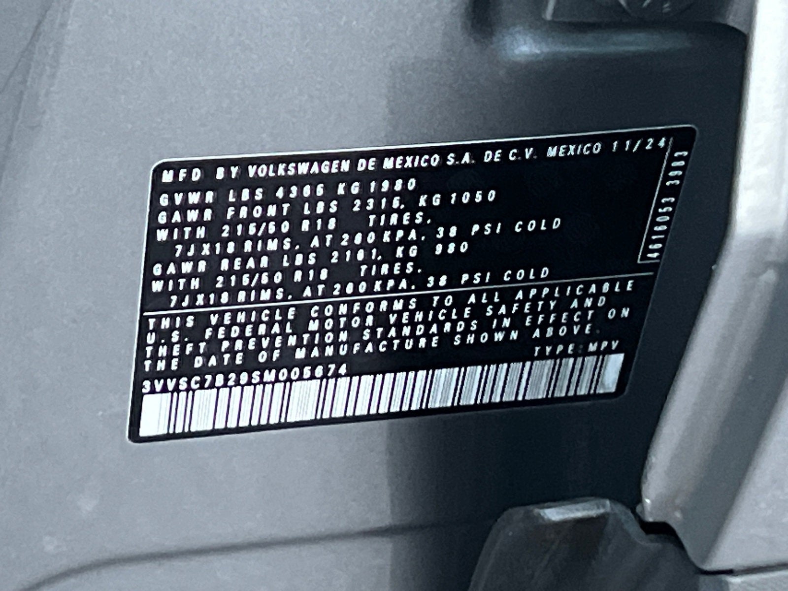 2025 Volkswagen Taos 1.5T SE