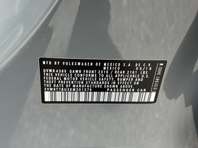 2019 Volkswagen Jetta GLI 2.0T Autobahn