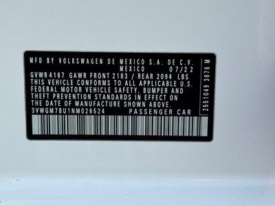 2022 Volkswagen Jetta 1.5T SEL