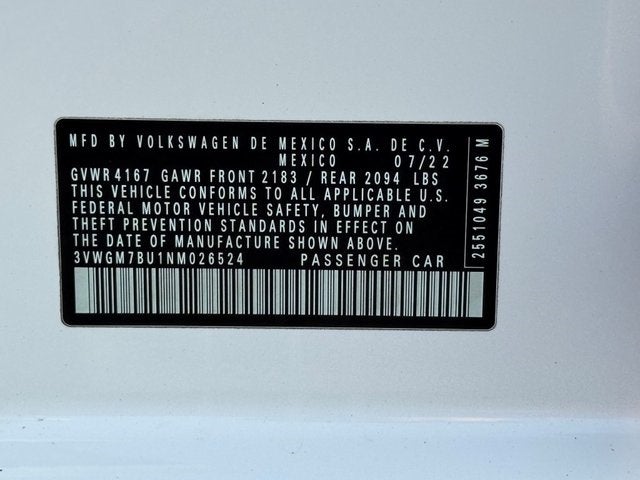 2022 Volkswagen Jetta 1.5T SEL