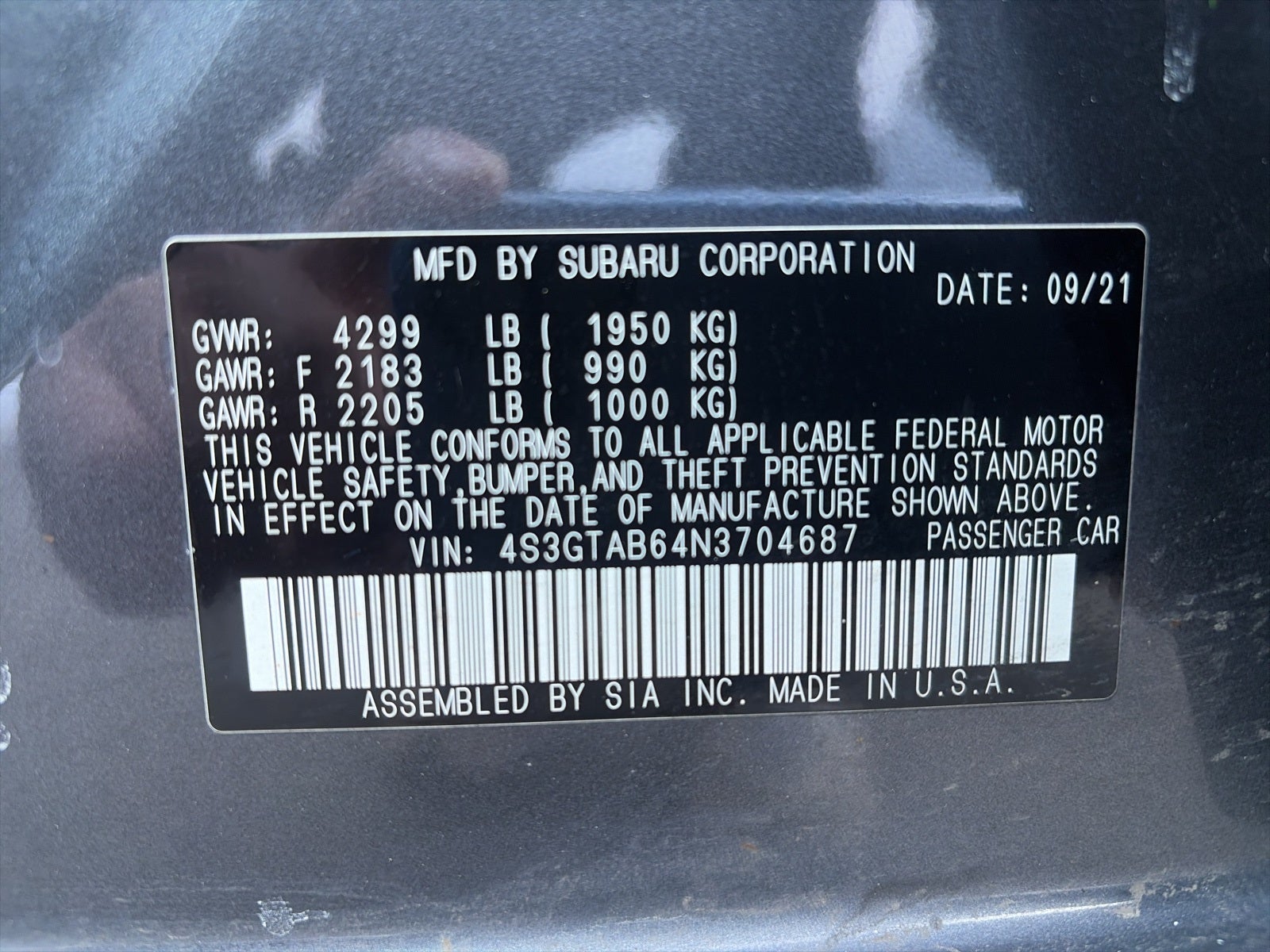 2022 Subaru Impreza Base