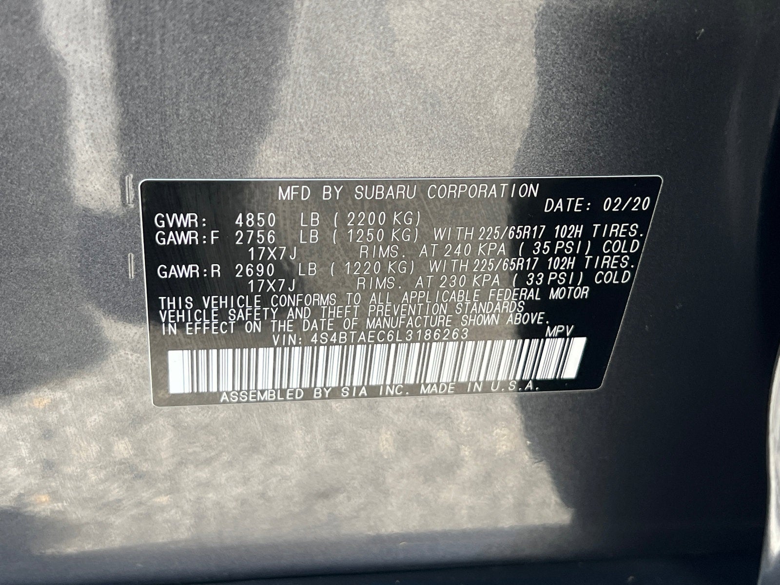 2020 Subaru Outback Premium