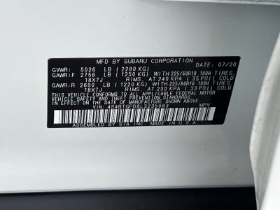 2020 Subaru Outback Touring XT