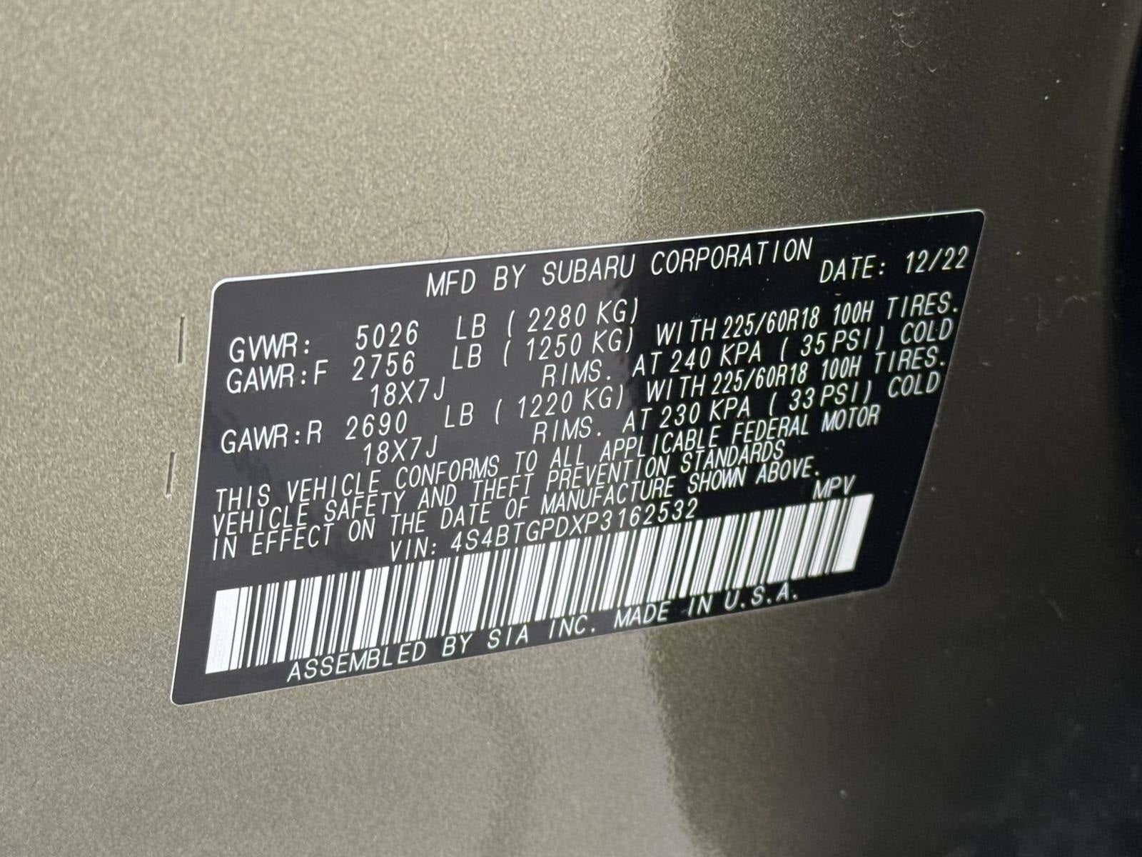 2023 Subaru Outback Touring XT