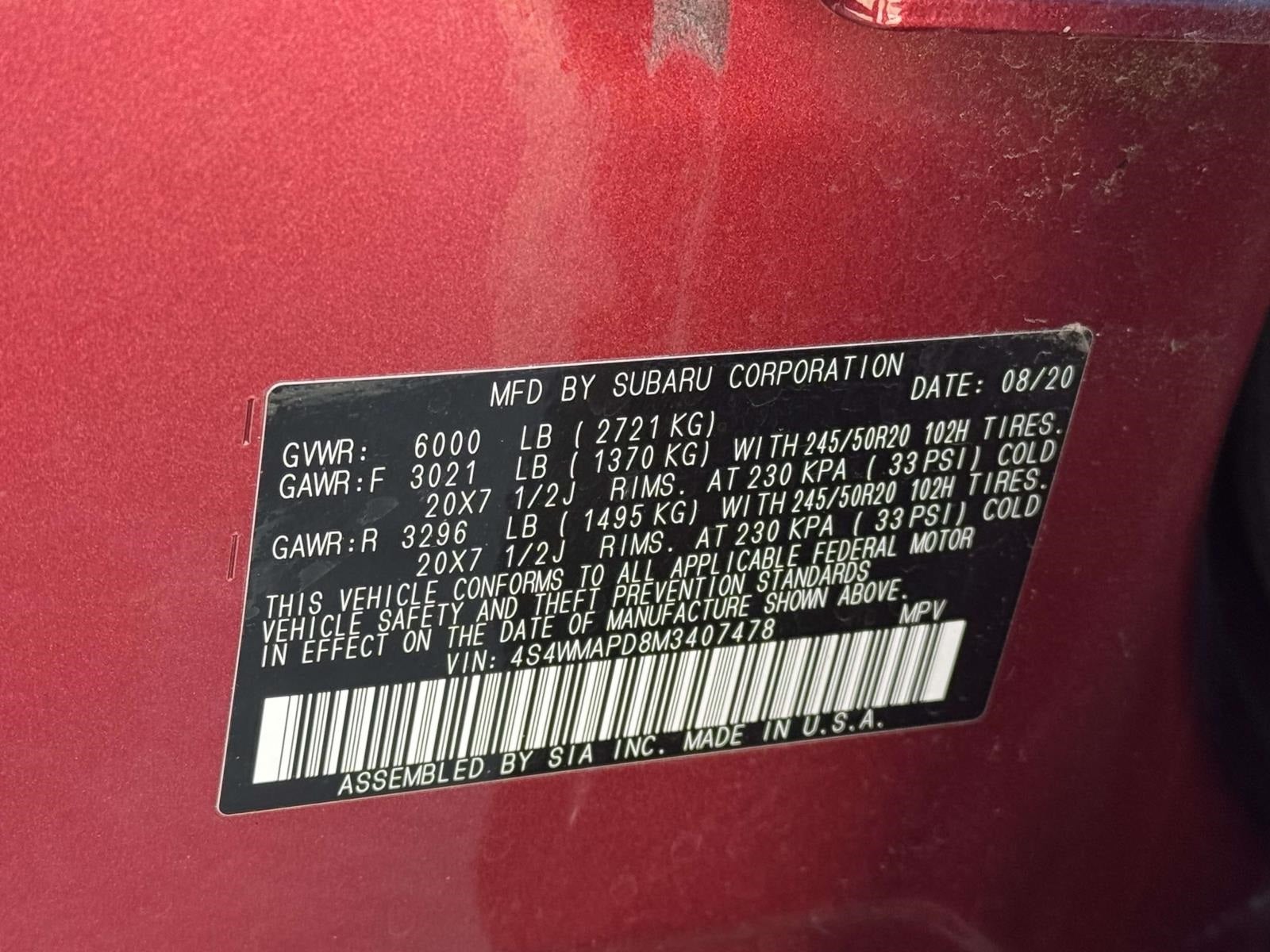 2021 Subaru Ascent Limited