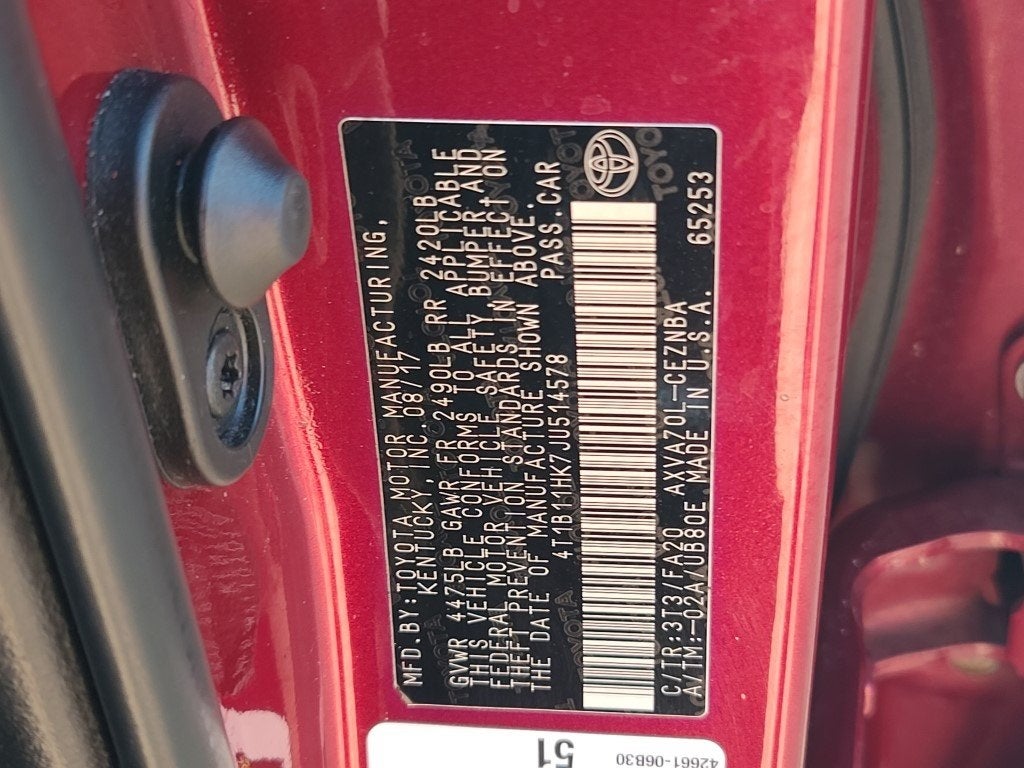 2018 Toyota Camry LE