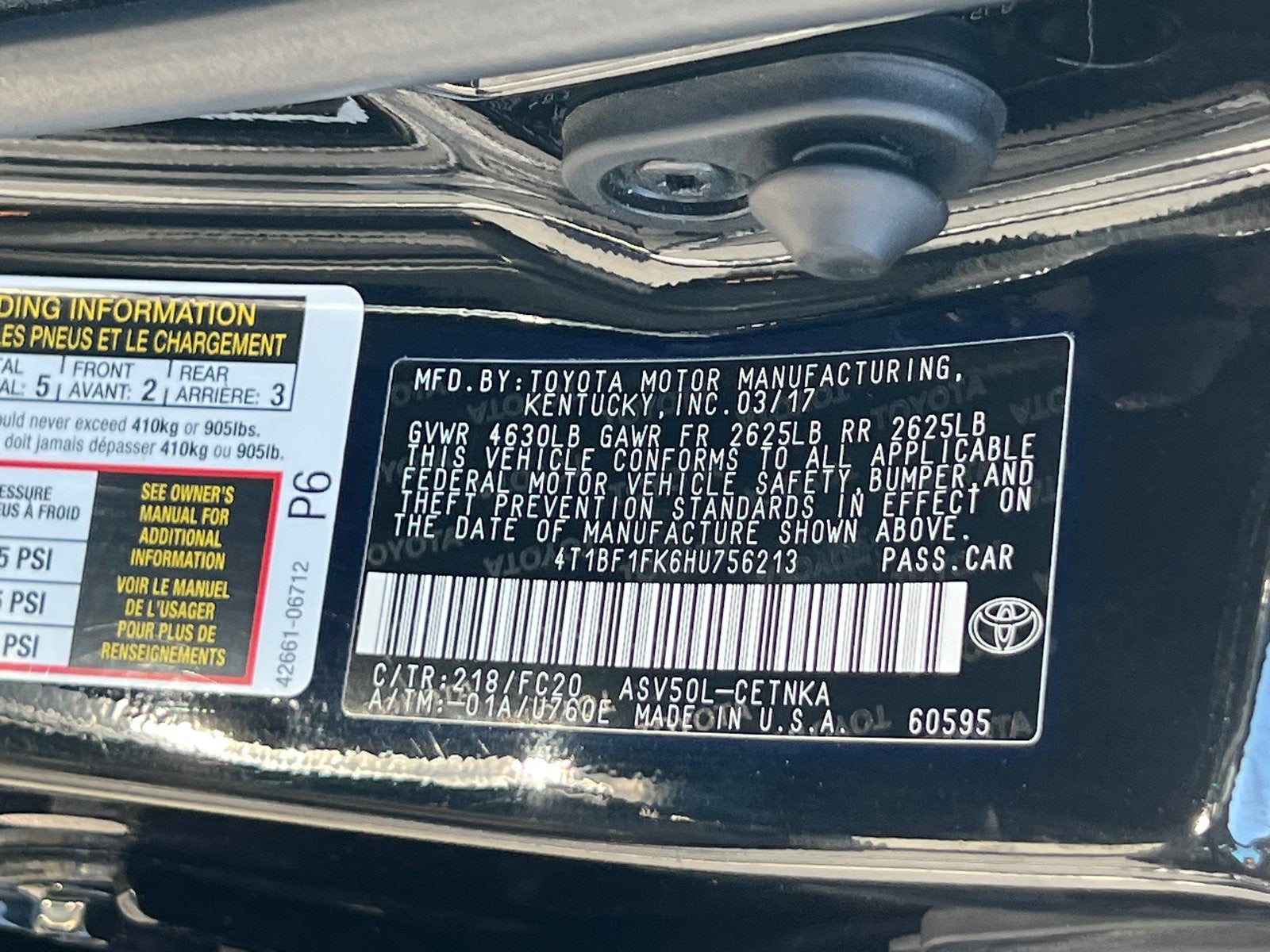 2017 Toyota Camry LE