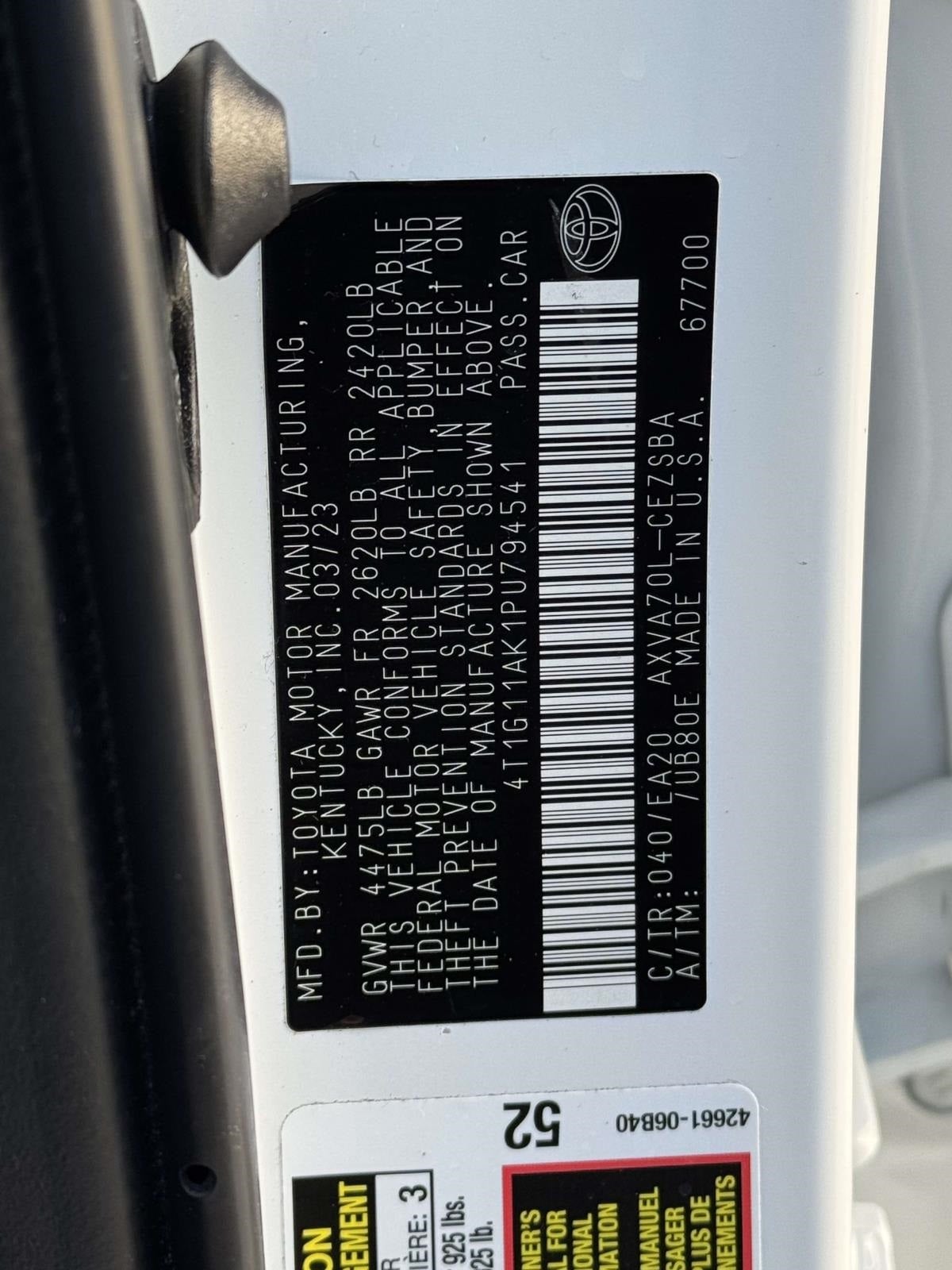 2023 Toyota Camry SE