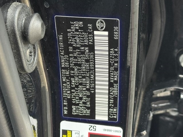 2020 Toyota Camry SE